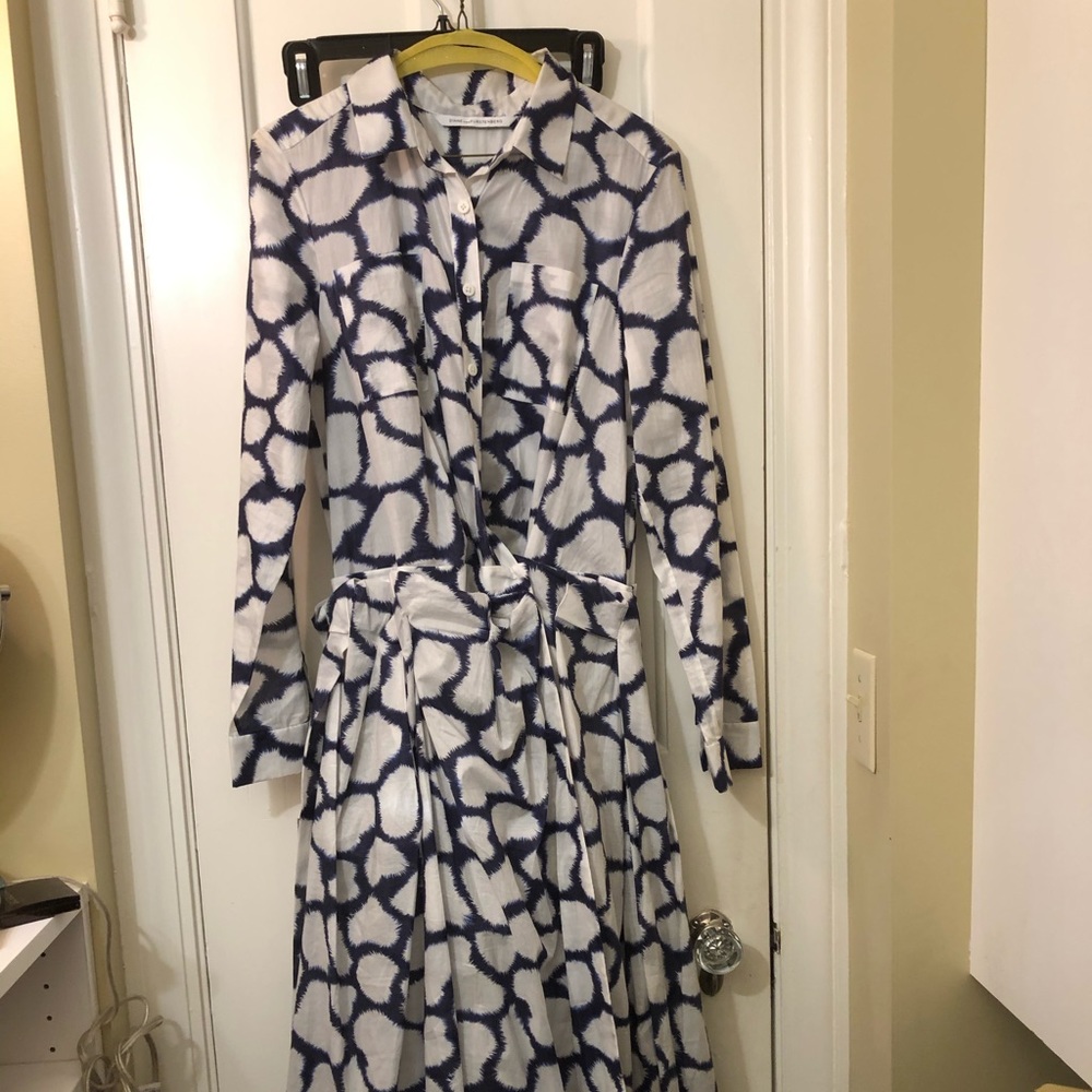 Diane Von Furstenberg Raven Wrap Dress Size 12